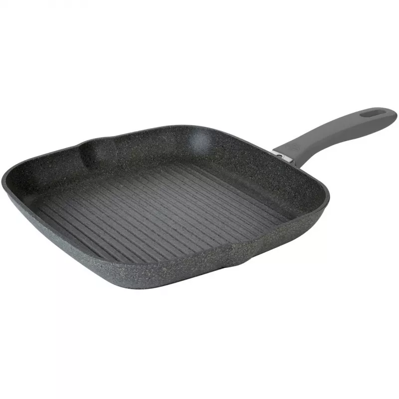 Grilių keptuvė BALLARINI 75002-941-0 kvadratinė pilka 28 cm