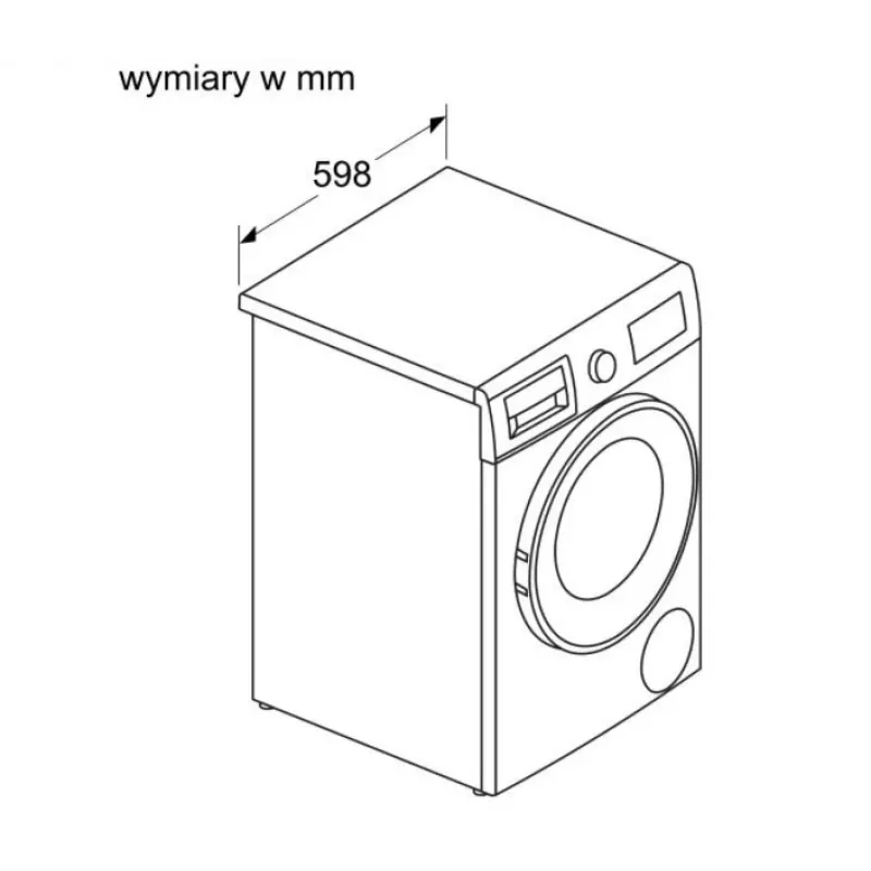 Bosch WNA13401PL Skalbimo džiovinimo mašina 8 kg / 5 kg 1400 aps./min Balta
