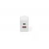 USB-C ir USB-A įkroviklis DIGITUS 20 W, 1x USB-C, 1x USB-A, 100–240 V, baltas