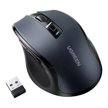 Pelė UGREEN 90855 belaidė optinė USB 2.4GHz Bluetooth 5.0 4000 DPI juoda