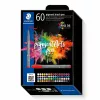 Pigmentiniai brush rašikliai Staedtler Pigment Arts 60 vnt.