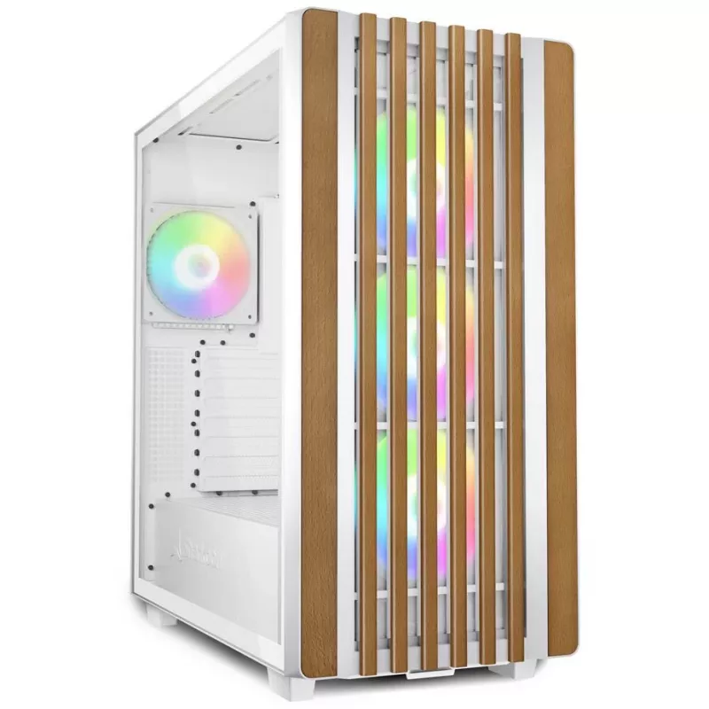 Korpusas Sharkoon REBEL C70G RGB Full Tower Baltas, Medinis