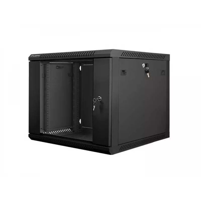 Sieninis stovas LANBERG WF01-6609-10B 9U 19 colių, 600×600×507 mm, 60 kg, IP20, juodos spalvos