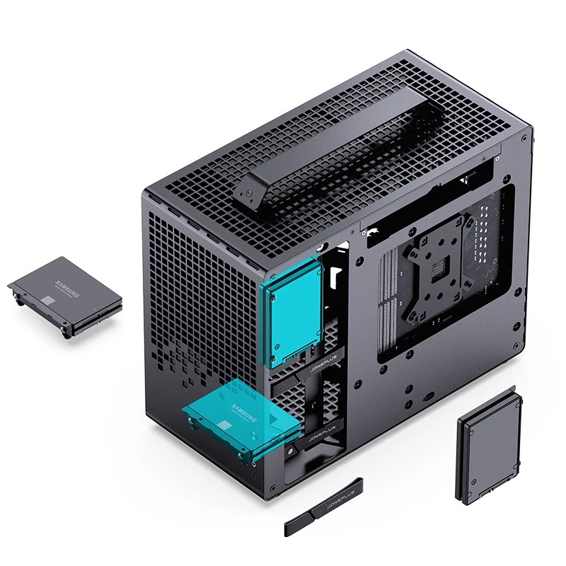 Jonsplus MATX nešiojamas korpusas Z20 - juodas
