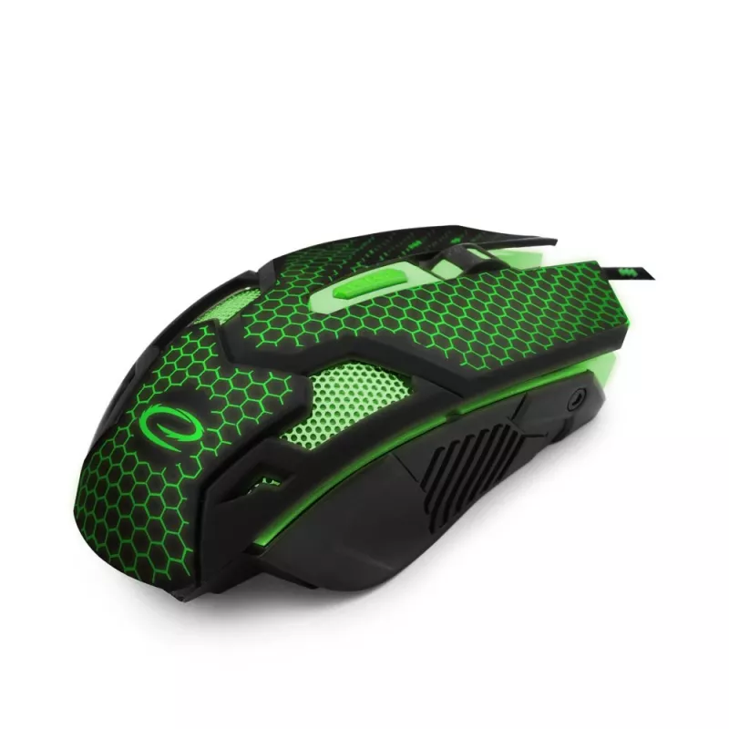 Pelė Esperanza WIRED FOR PLAYERS MX207 COBRA USB žalia