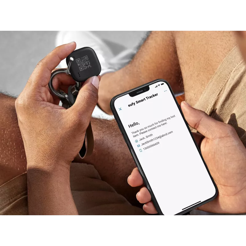 Bluetooth sekiklis Anker Eufy SmartTrack Link, 2 vnt., apsauga nuo praradimo iPhone ir iPad