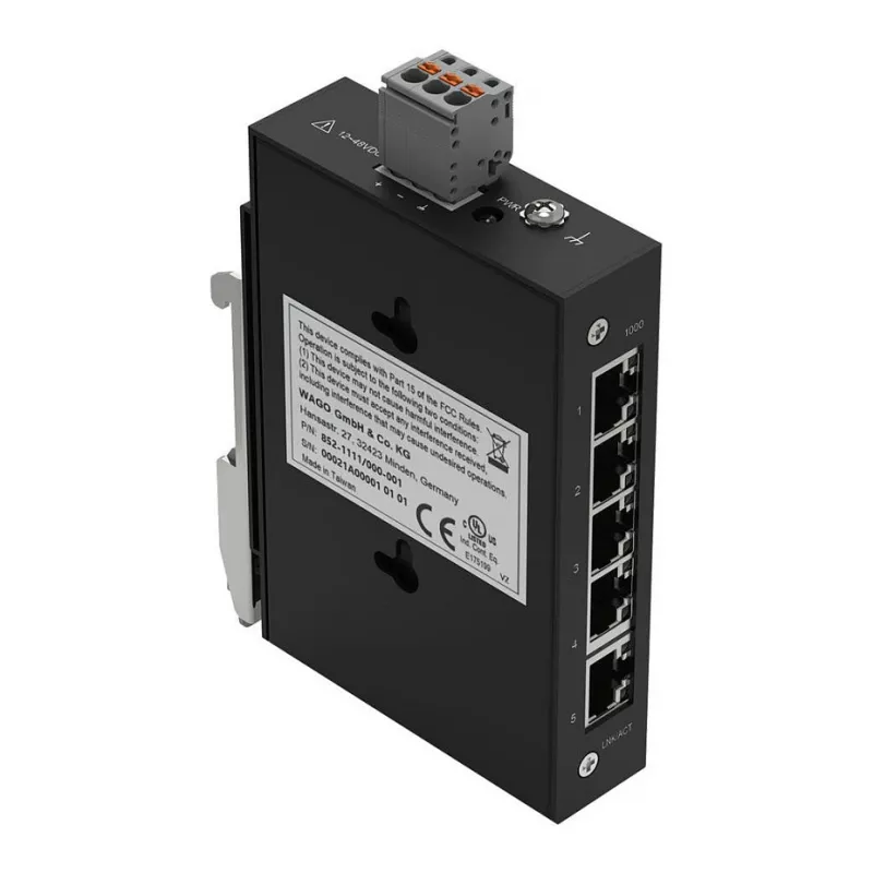 WAGO 852-1111/000-001 pramoninis ECO jungiklis, 5 prievadai 1000