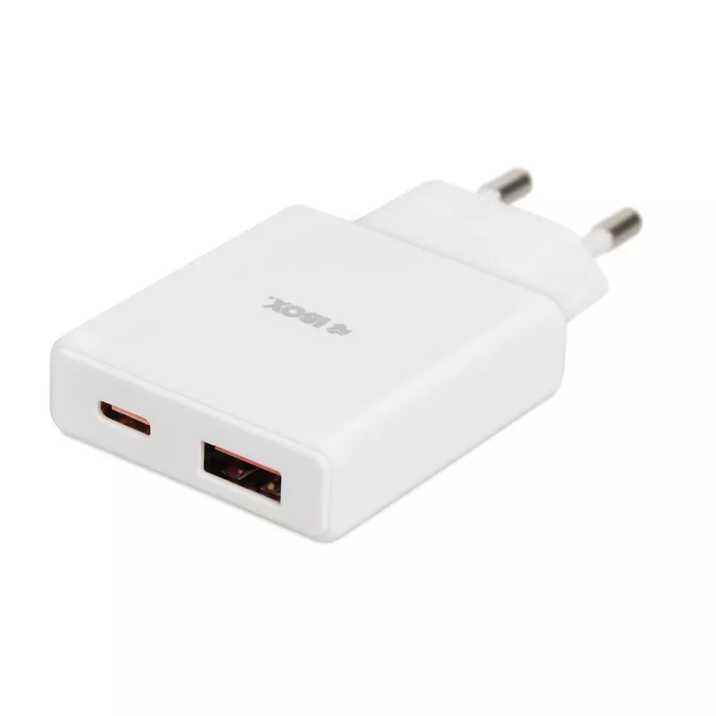 iBox ILUC43W universalus mobiliojo įrenginio įkroviklis, baltas, AC, vidaus naudojimui