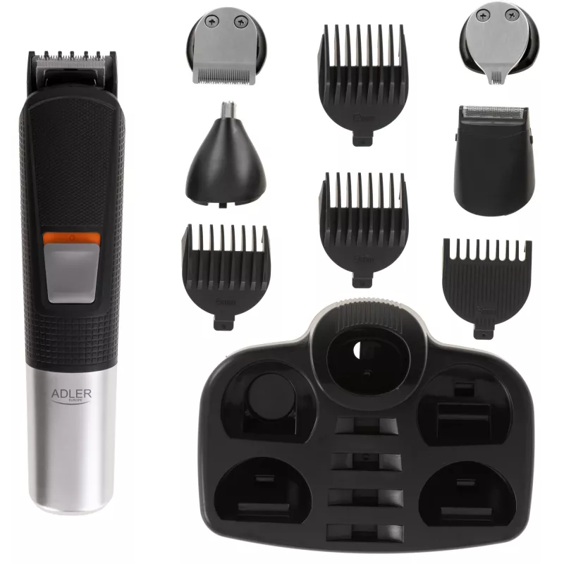 Adler Grooming rinkinys 5 viename | AD 2943 | Belaidis | 4 ilgio pakopos | Juoda