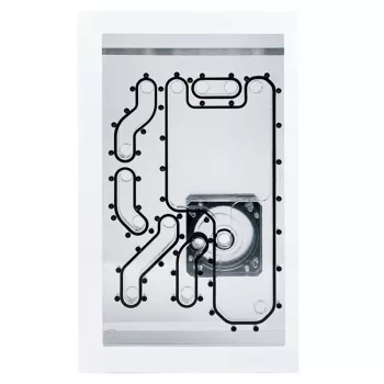 Priekinis skydelis Stealkey Customs Lian Li O11D Mini MK2 — baltas (SW10011.1)