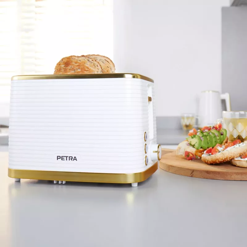 Skrudintuvas Petra PT5032WVDE 2 griežinėlių, kompaktiškas 2 lizdų elektrinis skrudintuvas
