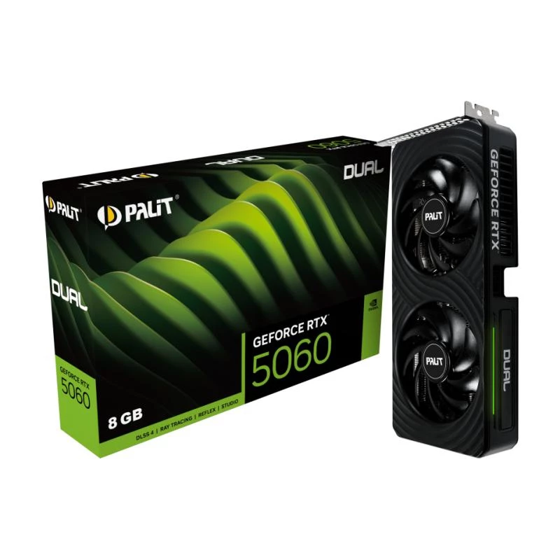 Vaizdo plokštė Palit GeForce RTX 5060 Dual 8 GB GDDR7