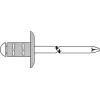 Aklasis kniedė GESIPA Polygrip 4.8x10 Al/Pl didelė galvutė 0,5–6,5 mm medžiagoms, pakuotė 250 vnt.