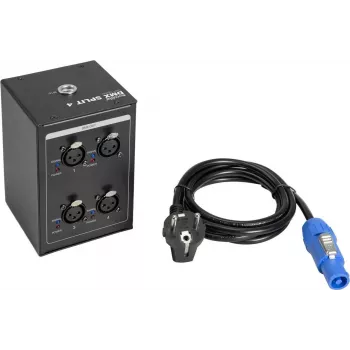 DMX skirstytuvas EUROLITE DMX Split 4 Mini 3pol su 4 išėjimais