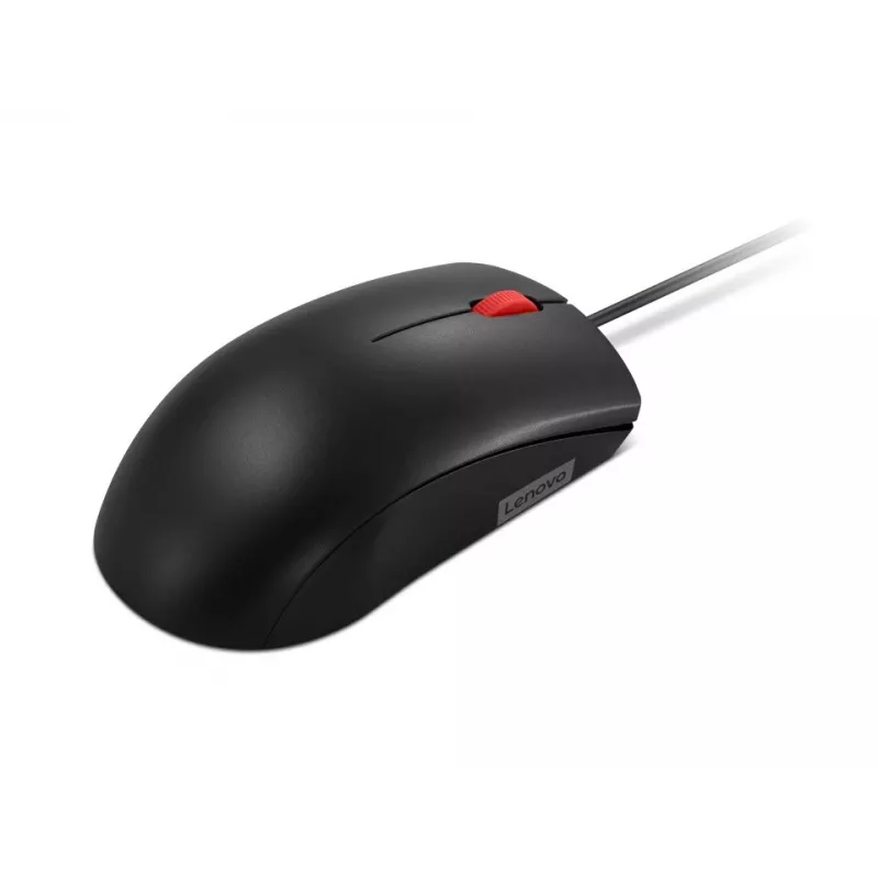 Laidinė USB-A pelė Lenovo 120 – Juoda, ambidekstrinė, 1600 DPI, 3 mygtukai, 1,5 m laidas