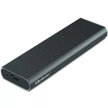 Išorinis M.2 NVMe SSD dėklas QOLTEC 52630 — USB 3.1 Gen2 10Gb/s, skirtas M.2 NVMe diskams