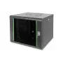 DIGITUS Professional Unique DN-19 09U-6/6-SW - tinklo spinta - skirta montuoti ant sienos - juoda, RAL 9005 - 9U - 48,3 cm (19 inch)