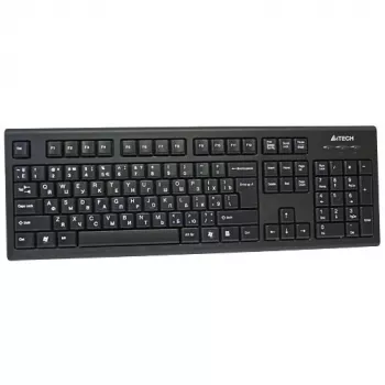 A4Tech KR-85 klaviatūra USB QWERTY JAV anglų juoda