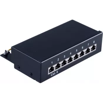 Patch Panel S/CONN 75059 19 inch RJ45 Cat6 juodas