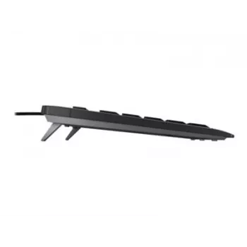 Klaviatūra CHERRY STREAM TKL USB AZERTY prancūziška juoda laidinė 94 klavišai