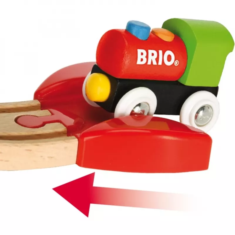 Traukinukas medinis su vaivorykštiniu tiltu Ravensburger BRIO įvairiaspalvis nuo 1,5 m