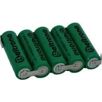 Beltrona RTU5AAZ baterijų blokas 5x Mignon (AA) su lituojamais kontaktais NiMH 6 V 2200 mAh (BELRTU5AAZ)