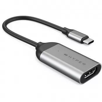 HYPER HD-H8K USB Type-C į HDMI adapteris iš nerūdijančio plieno