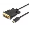Equip USB Type C į DVI-D Dual Link laidas, vyriškas į vyrišką, 1,8 m