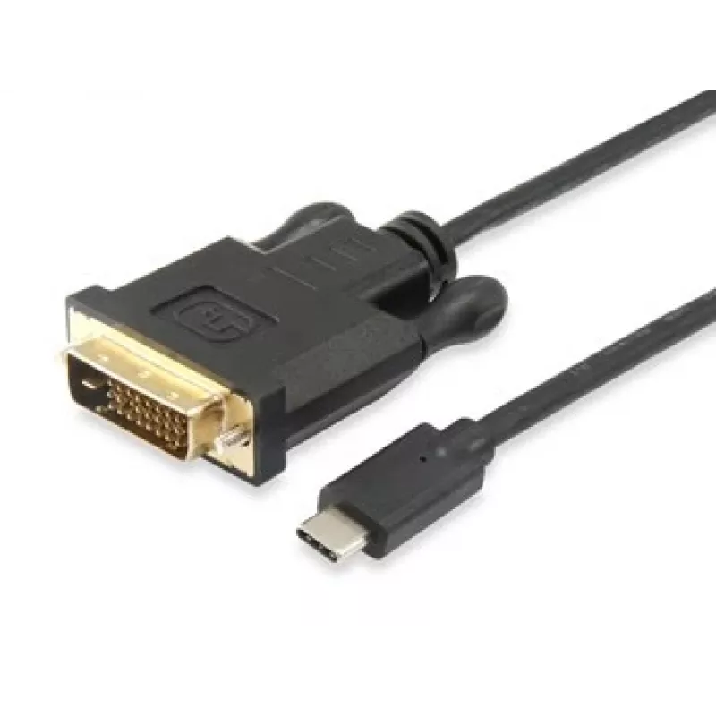 Equip USB Type C į DVI-D Dual Link laidas, vyriškas į vyrišką, 1,8 m