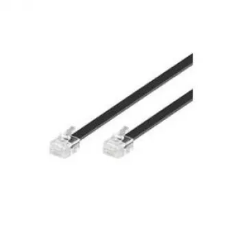Wentronic Goobay modulinis jungiamasis laidas, juodas, 3 m – RJ12 kištukas (6P6C) prie RJ12 kištuko (6P6C) (50321)