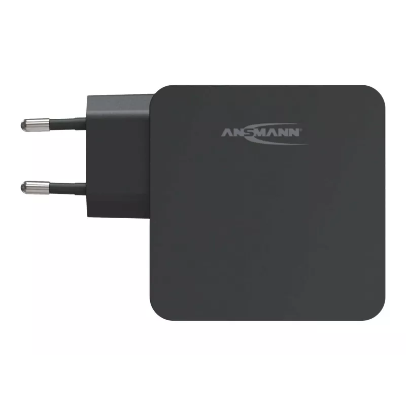 ANSMANN 247PD - Maitinimo blokas - 45 W - 4700 mA - PD, QC 3.0 - 2 išėjimo prievadai (USB, USB-C) - Juodas (1001-0095)