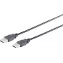 USB laidas S/CONN 13-22025 USB 2.0 1 m Juodas