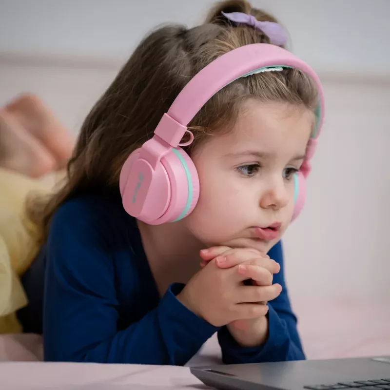 Ausinės Tellur Buddy Bluetooth Antausinės Rožinės