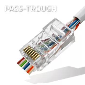 RJ45 kištukas QOLTEC 54544 CAT6 UTP, 100 vnt. pakuotė