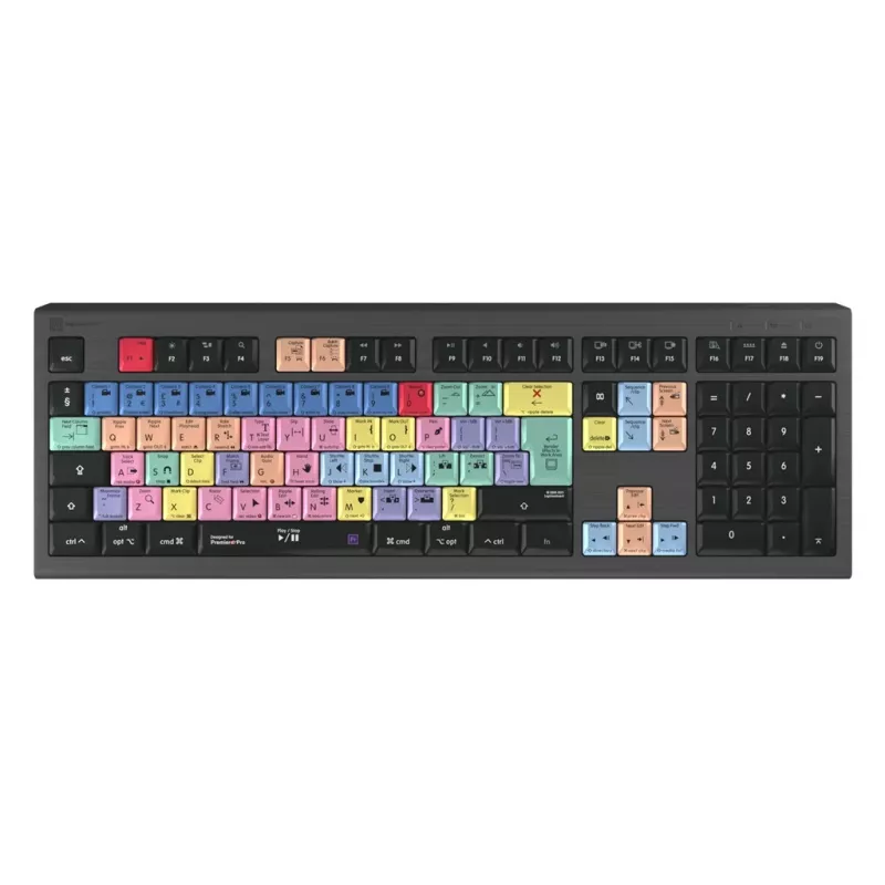 Logickeyboard LKB-PPROCC-A2M-UK klaviatūra USB QWERTY angliška juoda