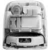 Robotinis dulkių siurblys ir šlapių grindų valymo šluota DJI ROMO P (vandens bako versija) – pilka/balta, 0,26 l dulkių talpa, 4 l švaraus / 3,2 l nešvaraus vandens, 5000 mAh baterija