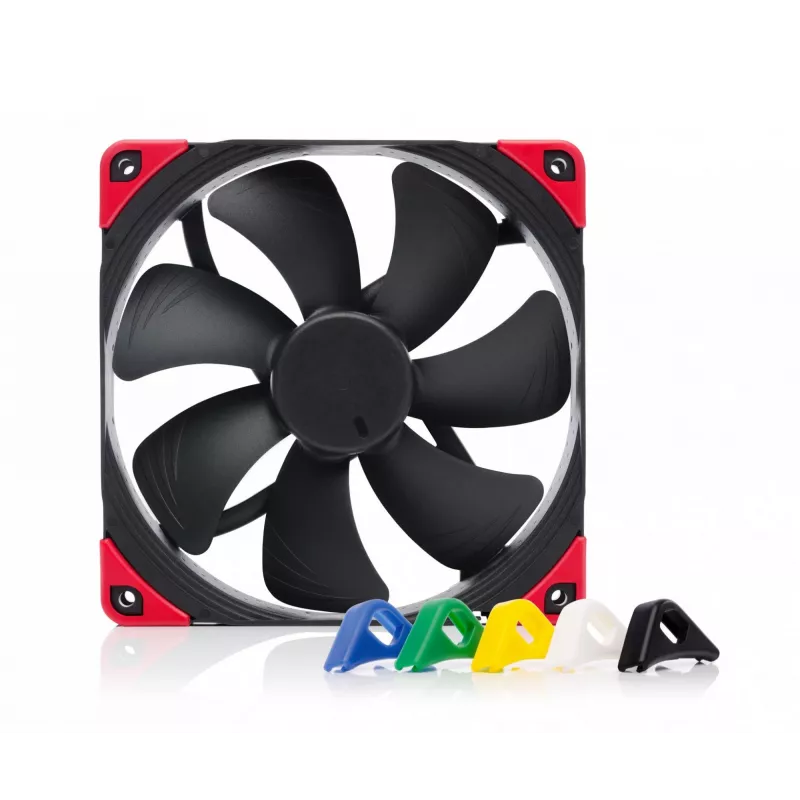 Noctua NF-A14 PWM chromax.black.swap 140 mm korpuso ventiliatorius, 12V, 300–1500 RPM, PWM, 140,2 m³/h, 24,6 dB