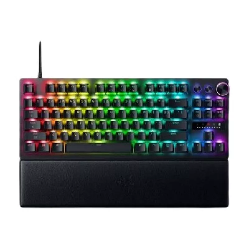 Razer Huntsman V3 Pro Tenkeyless 8KHz | Žaidimų klaviatūra | Laidinė | US | Juoda | USB Type-C | Razer Analog Optical Switch Gen-2