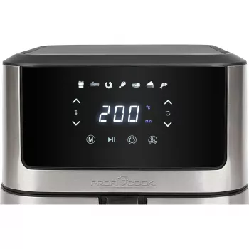 ProfiCook PC-FR 1269 H karšto oro gruzdintuvė 8 L 1800 W juoda, nerūdijantis plienas