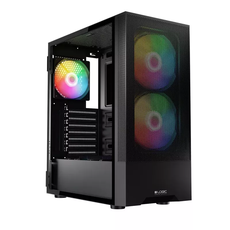 Korpusas Logic ARYA ARGB MINIDI USB 3.0 Juodas