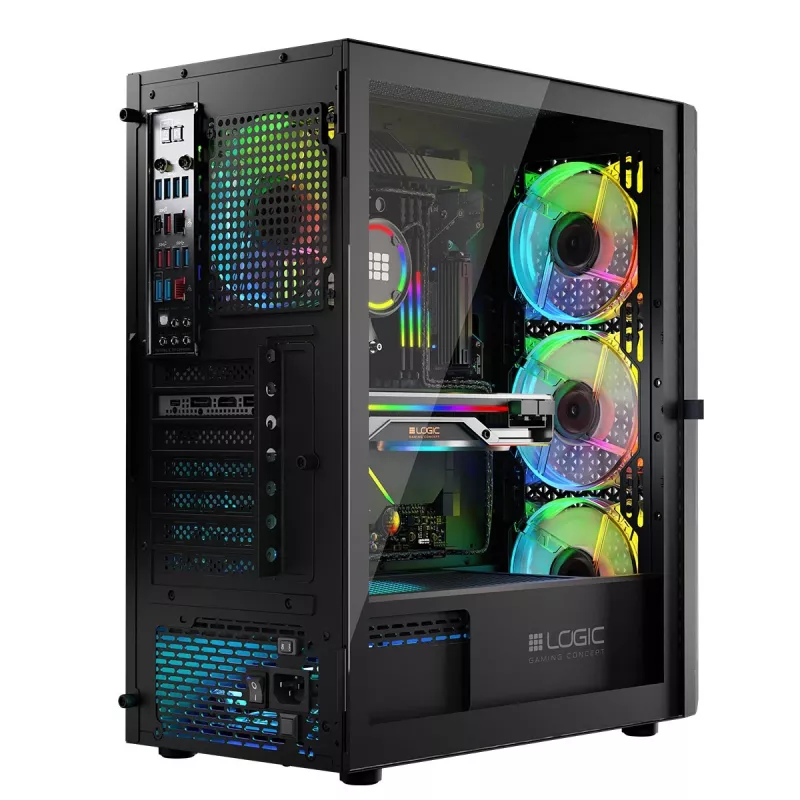 Korpusas Logic Aramis ARGB MIDI USB 3.0 Juodas
