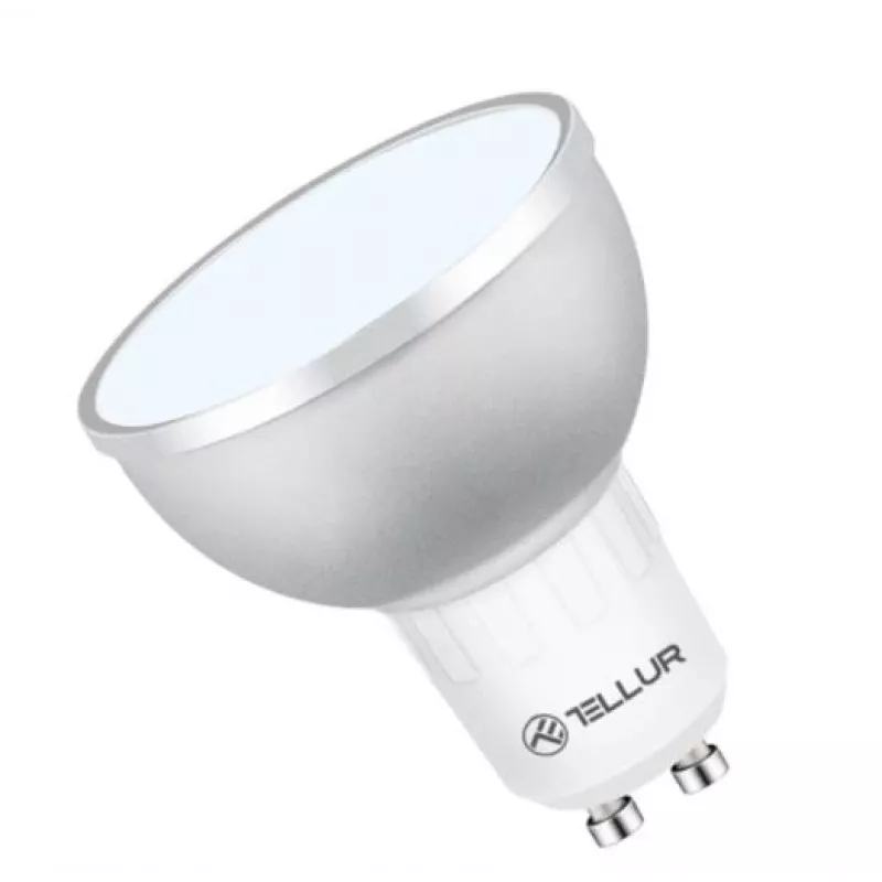 LED išmani lemputė Tellur GU10 5W RGB reguliuojamo ryškumo