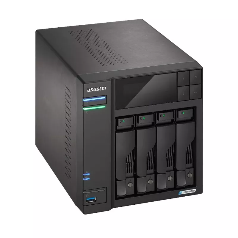 Asustor LOCKERSTOR 4 Gen2 (AS6704T) NAS darbalaukio Intel® Celeron® N N5105 4 GB DDR4 0 TB ADM juodas