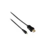 Hama HDMI 0,5 m laidas HDMI A tipas (standartinis) – Micro HDMI D tipas, juodas