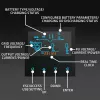 Qoltec hibridinis inverteris saulės sistemoms Off-Grid 4kVA 4kW 120A MPPT LCD Wi-Fi BMS Sinus