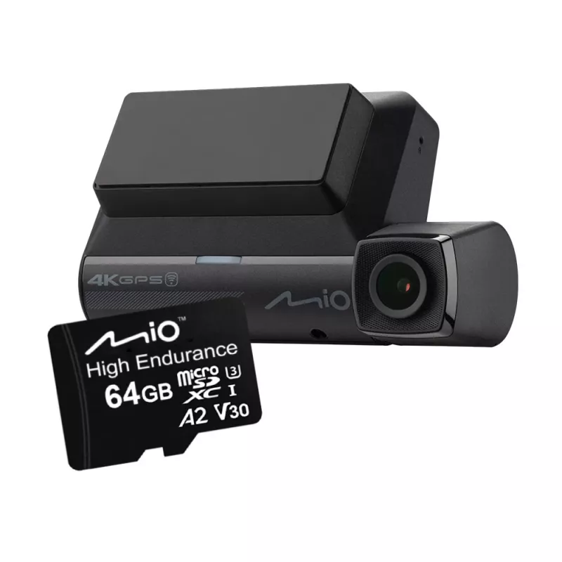 MicroSD atminties kortelė MIO Flash Memory 64GB UHS-I High Endurance nuolatiniam įrašymui