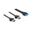 USB ilginimo kabelis DeLOCK 85244 0,8 m Juodas