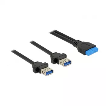 USB ilginimo kabelis DeLOCK 85244 0,8 m Juodas