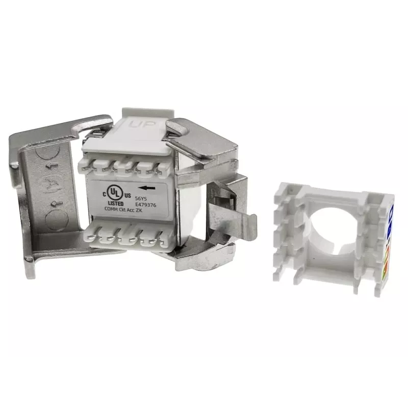 Alantec MB004-1 RJ45 įrankiams nereikalaujantis STP kat.6 PoE+ keystone modulis ALANTEC Plus – patobulintas perdavimo našumas