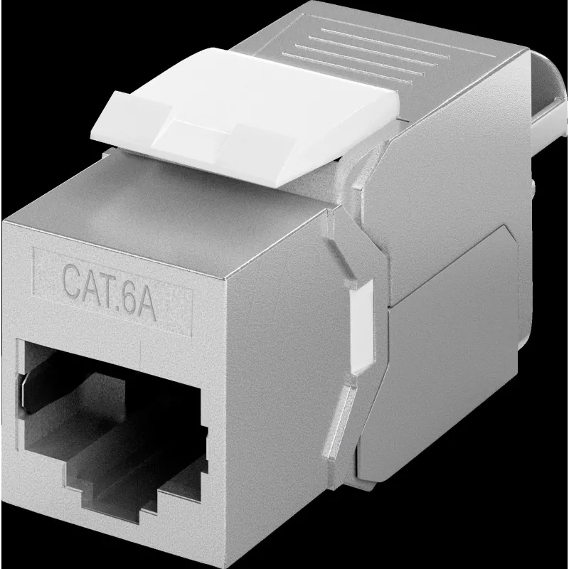 Goobay Keystone RJ45 modulis CAT 6A, STP, lieknas – krokodilo tipo, gnybtų juosta LSA montavimui (be įrankių) (79448)